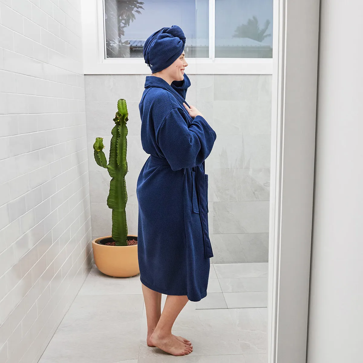 Dock & Bay Bath Robe - Nautical Navy - Outlet