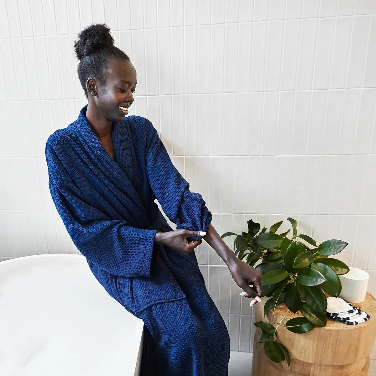Dock & Bay Bath Robe - Nautical Navy - Outlet