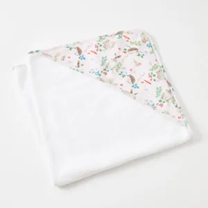 ENCHANTED PRINT JERSEY HOODED TOWEL