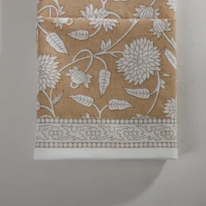 Flower Jaal Beige Napkin Set - 6 pieces