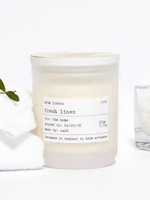 Fresh linen scented candle