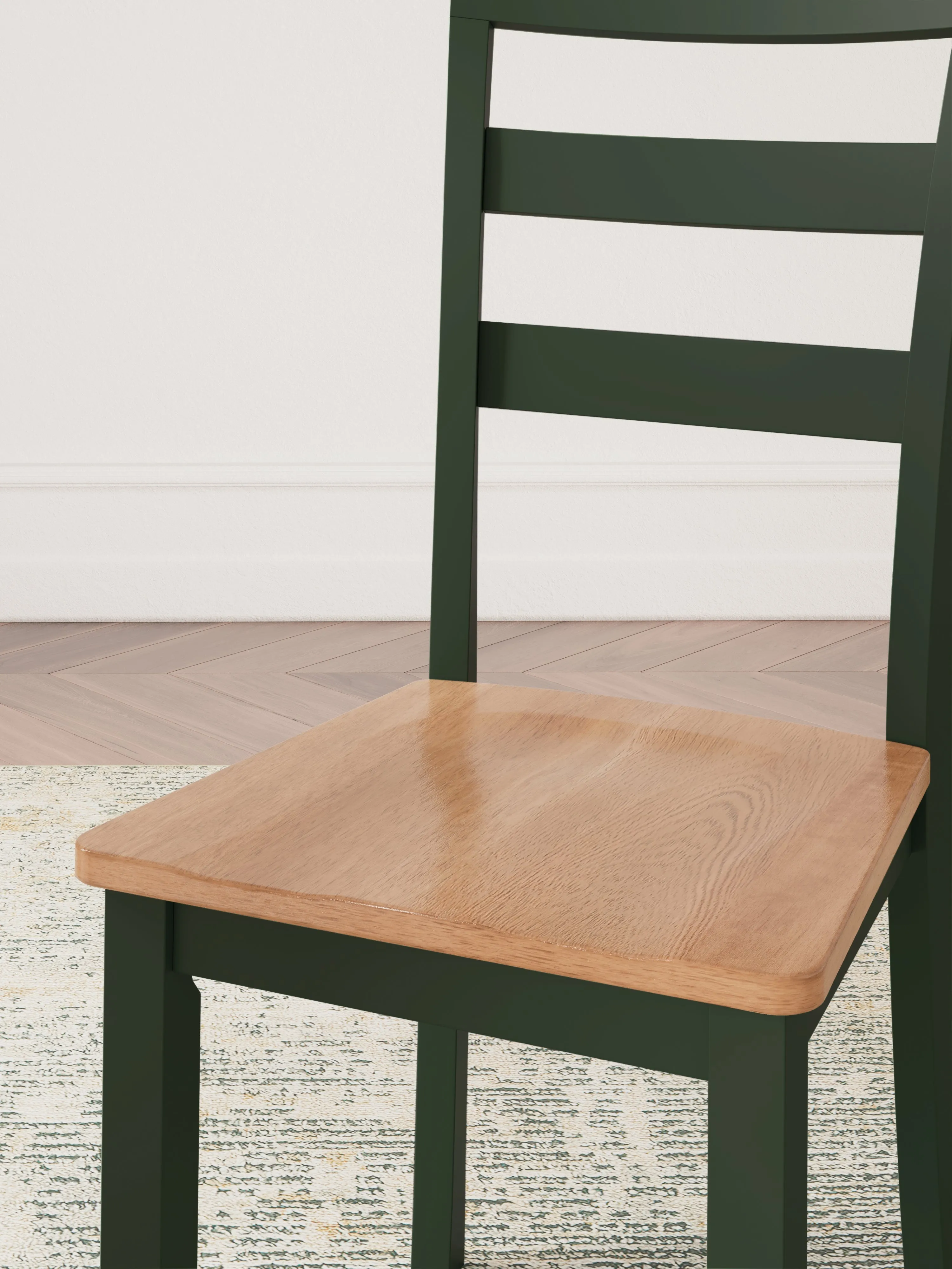 Gesthaven Dining Table and 2 Chairs in Natural/Green