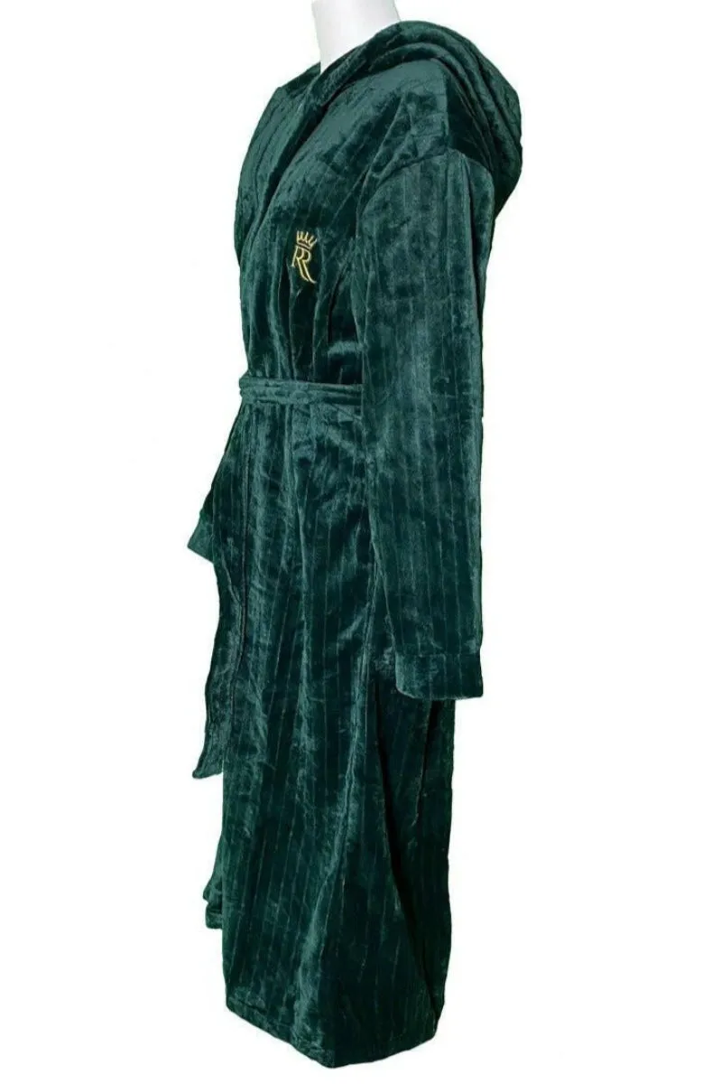Green Hooded Royalty Robe