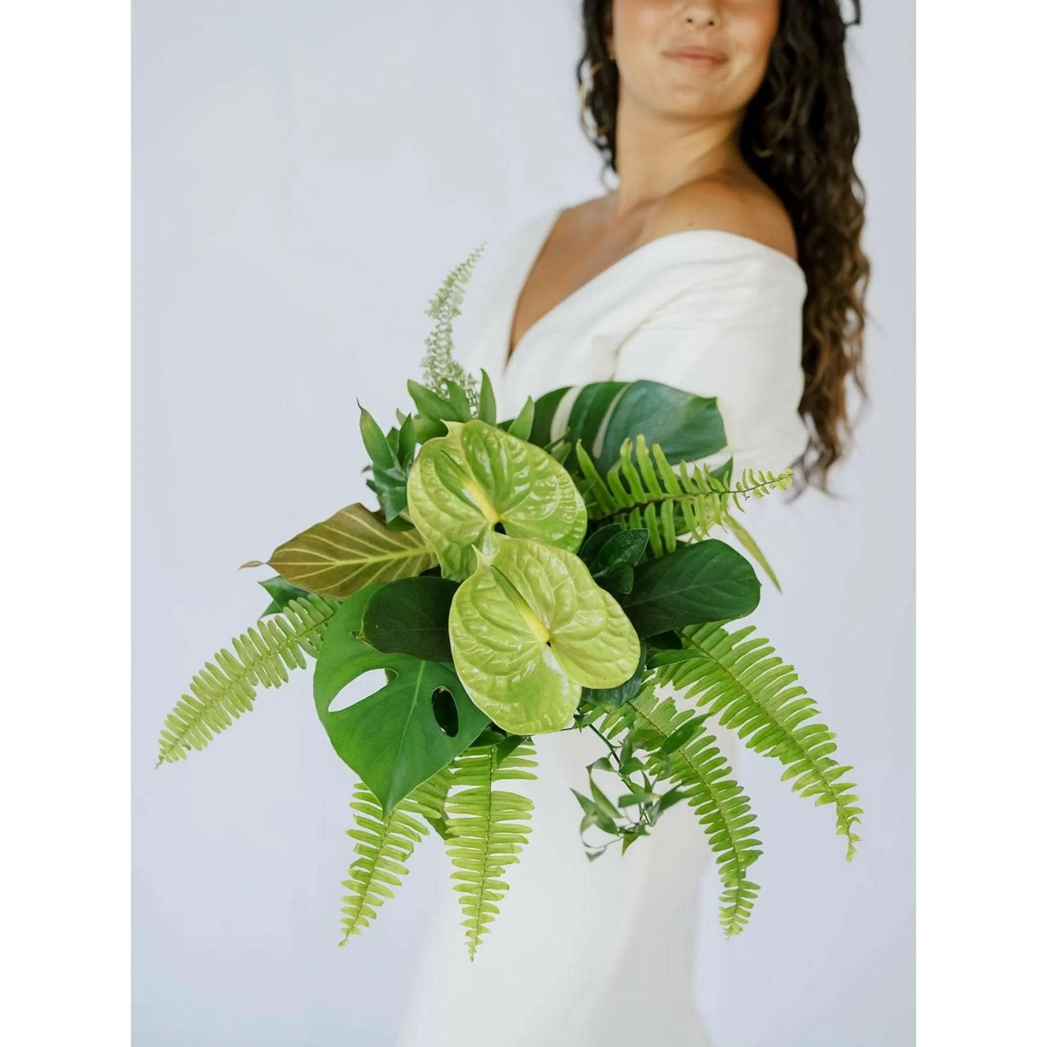 Green Monochrome A la Carte Bridal Bouquet