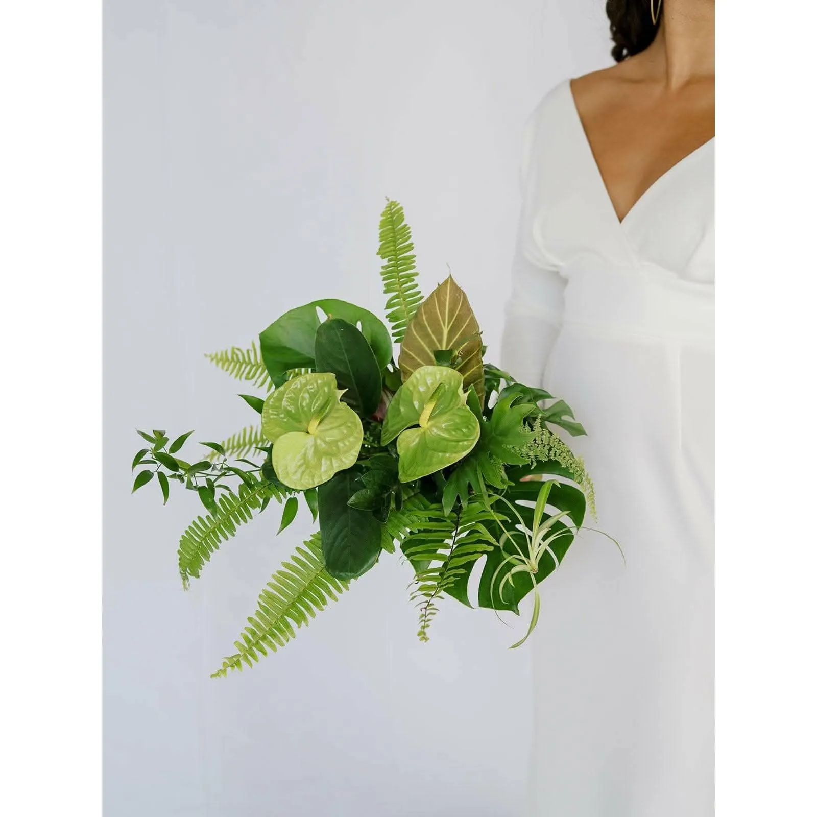 Green Monochrome A la Carte Bridal Bouquet