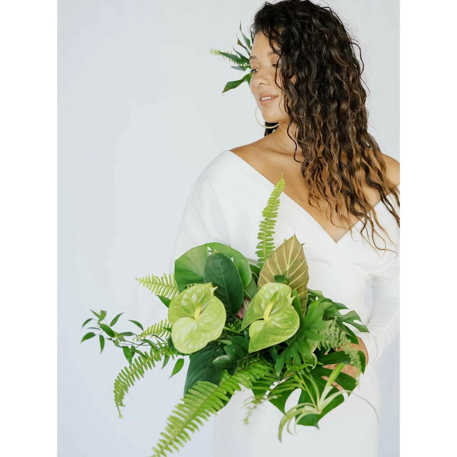 Green Monochrome A la Carte Bridal Bouquet