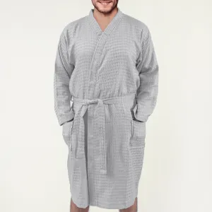 Grey Waffle Bathrobe