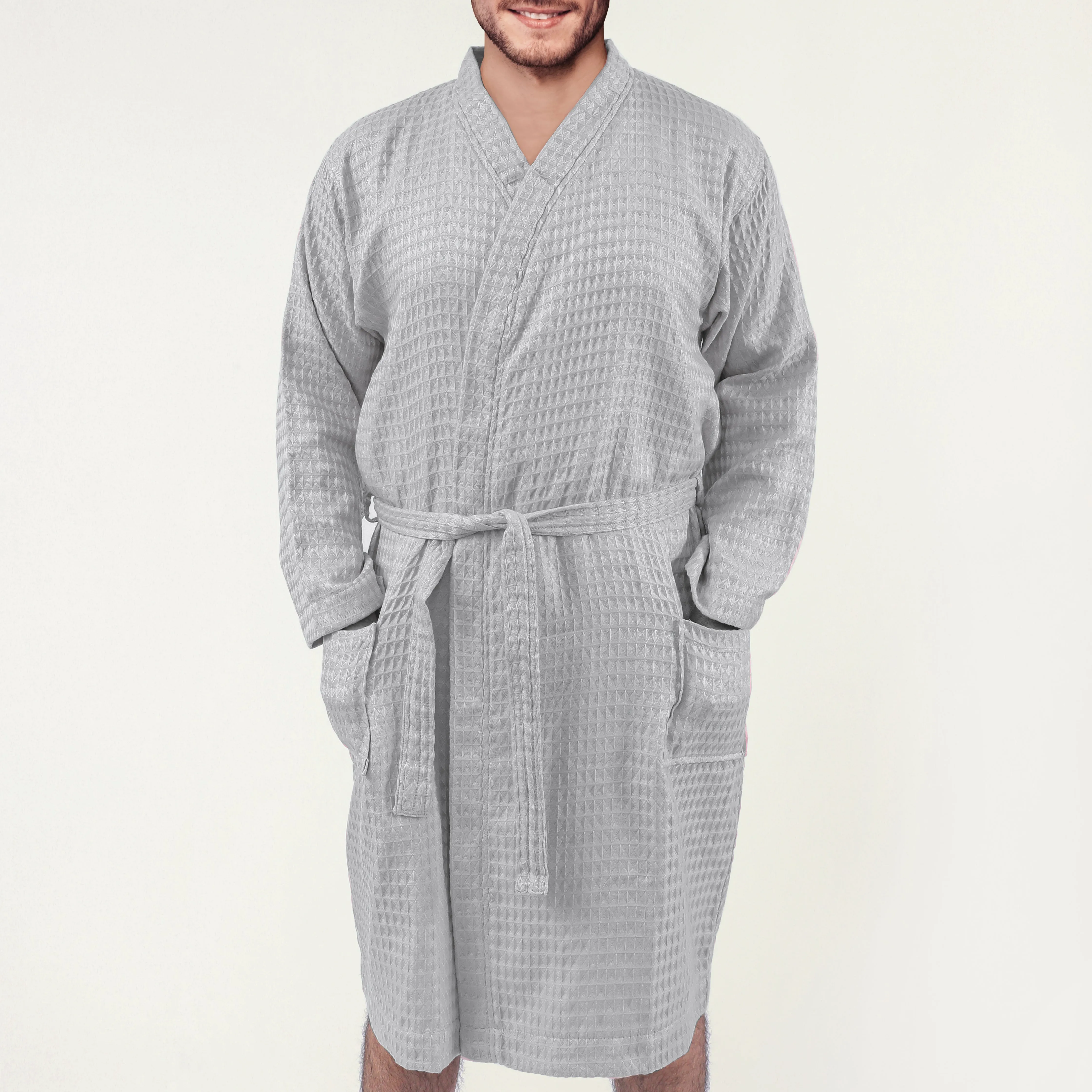 Grey Waffle Bathrobe