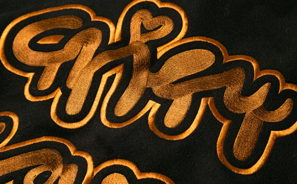 Intricate Puzzle Embroidered Baseball Jacket