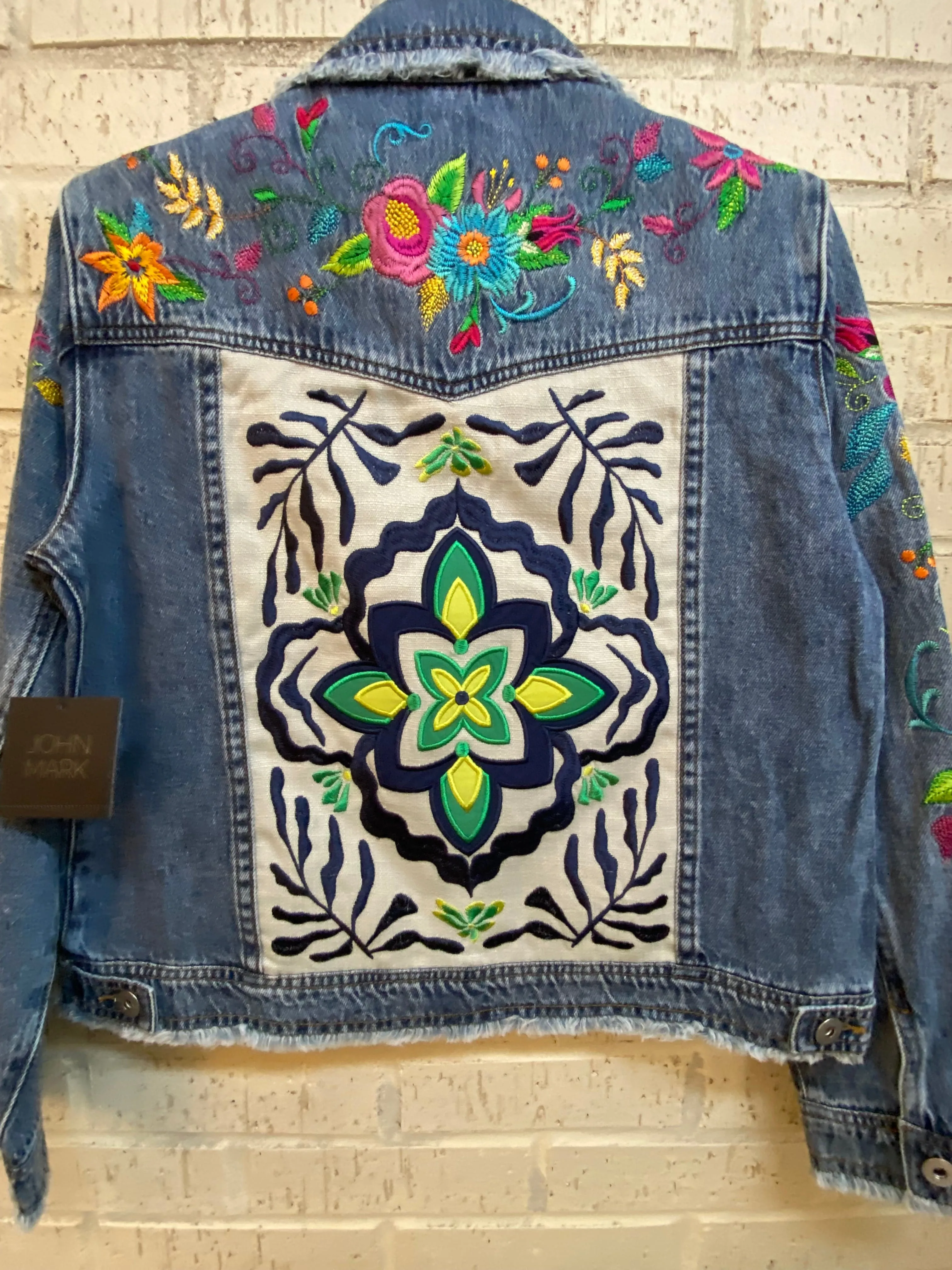 John Mark Embroidered Denim Jacket