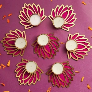 Kamal Kaantha Tealight Candle Holder - Set Of Seven