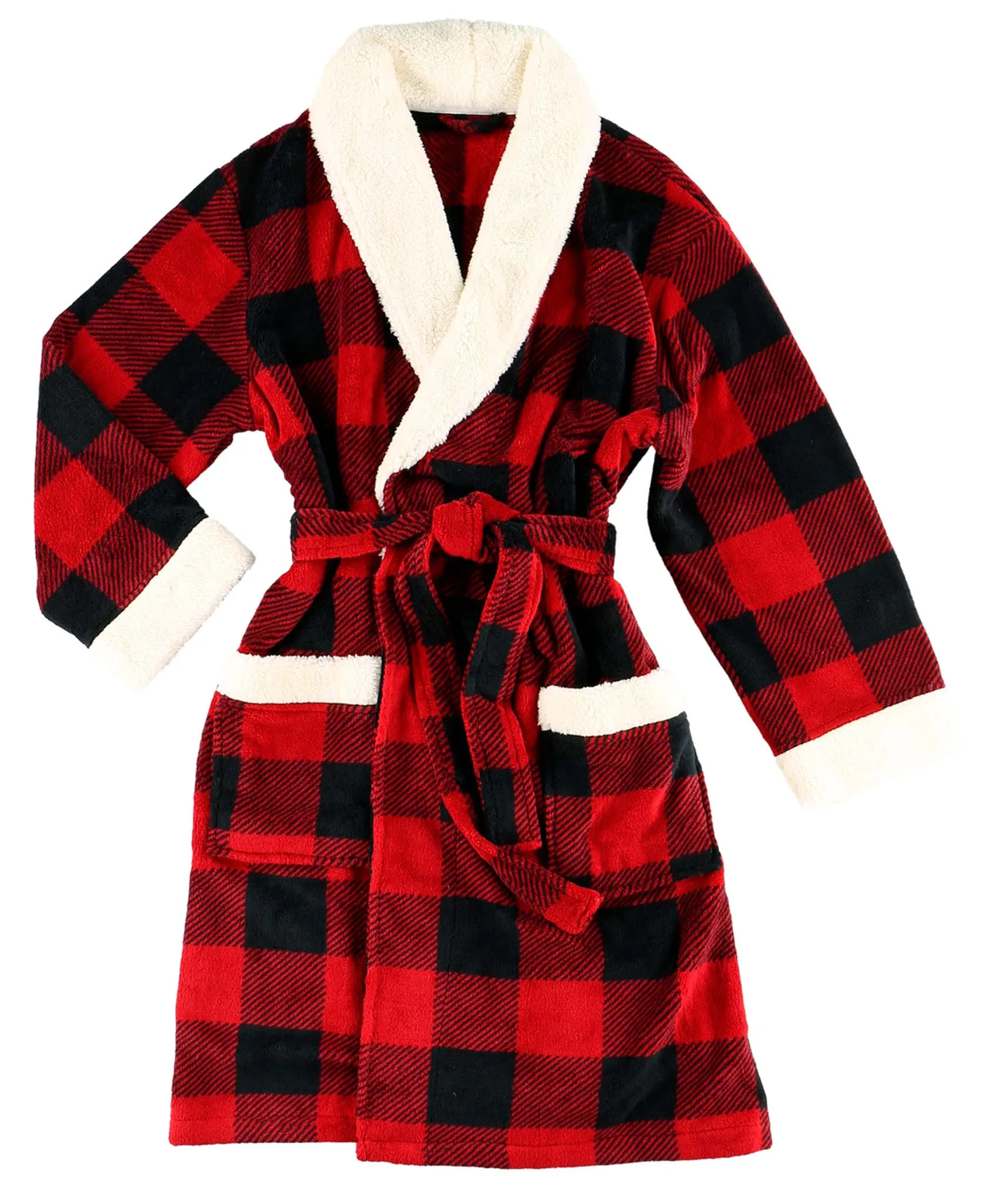 Lazyone Women's Moose Plaid Robe