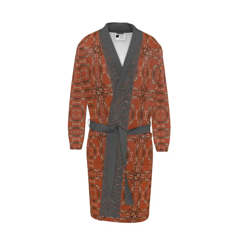 Lichen Log Red Bathrobe