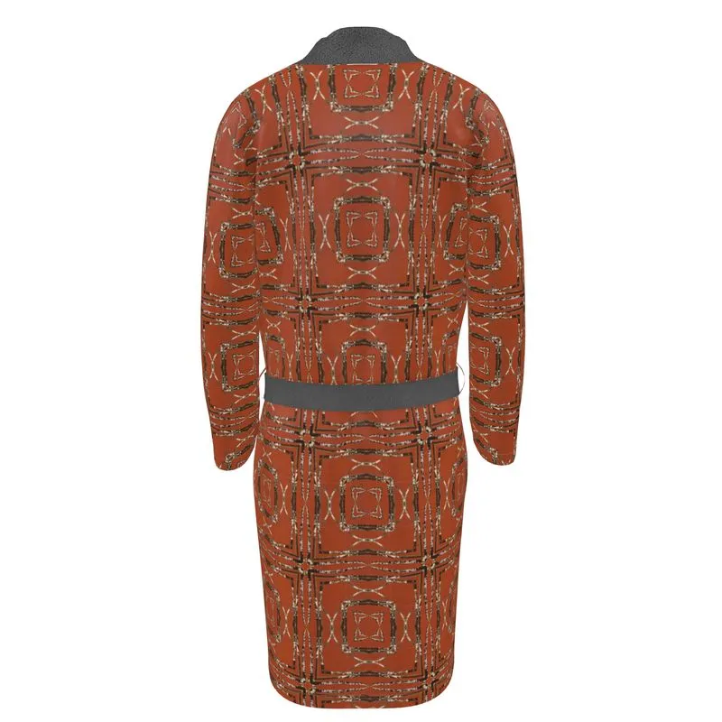 Lichen Log Red Bathrobe