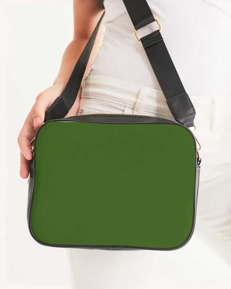 Medium Dark Warm Green Crossbody Bag | Medium Dark Pure Warm Green | C50M0Y100K60