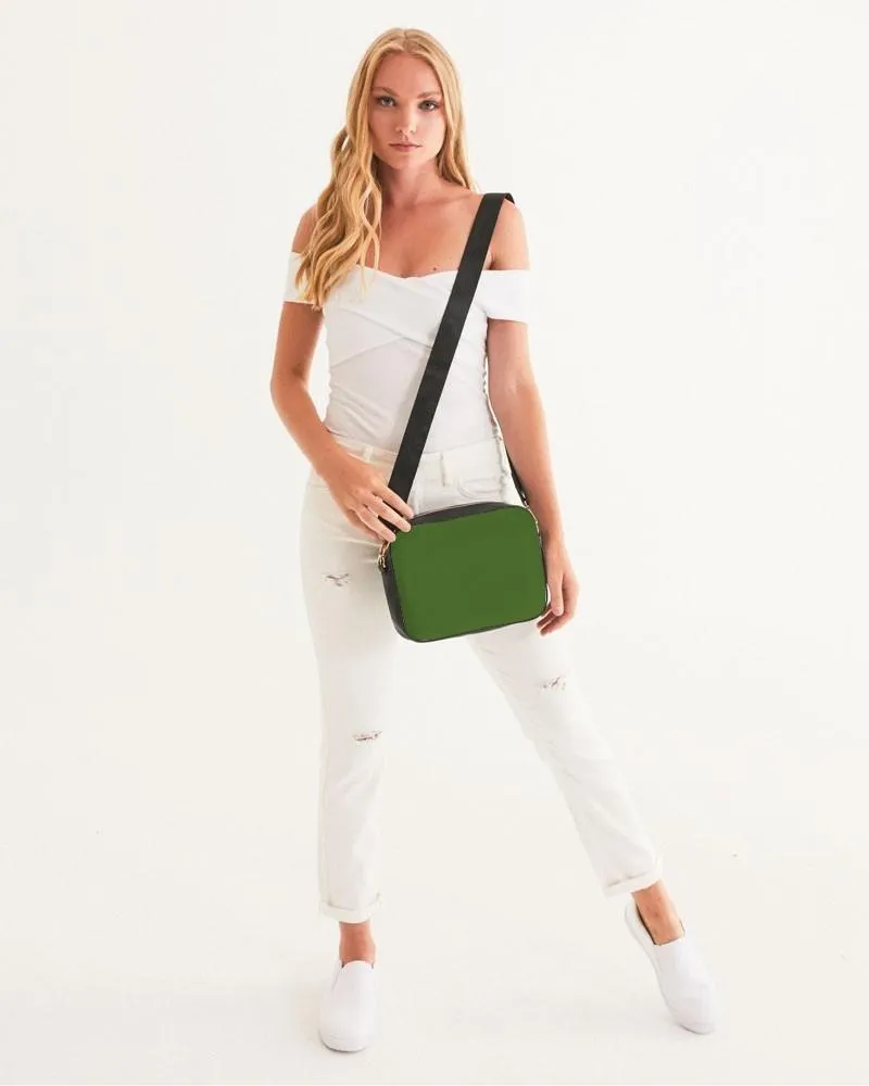 Medium Dark Warm Green Crossbody Bag | Medium Dark Pure Warm Green | C50M0Y100K60