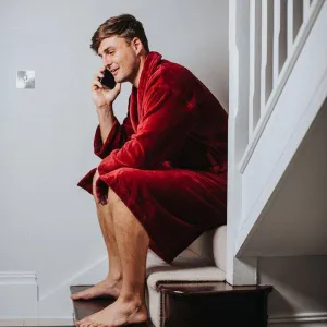Men's Dressing Gown - Baron Burgundy