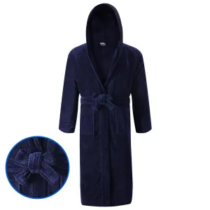 Mens Navy Bathrobe