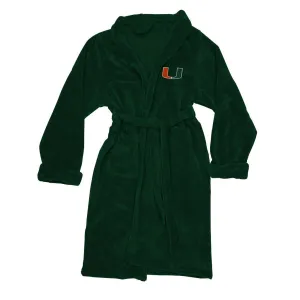 Miami Hurricanes Men's Silk Touch Plush Bath Robe