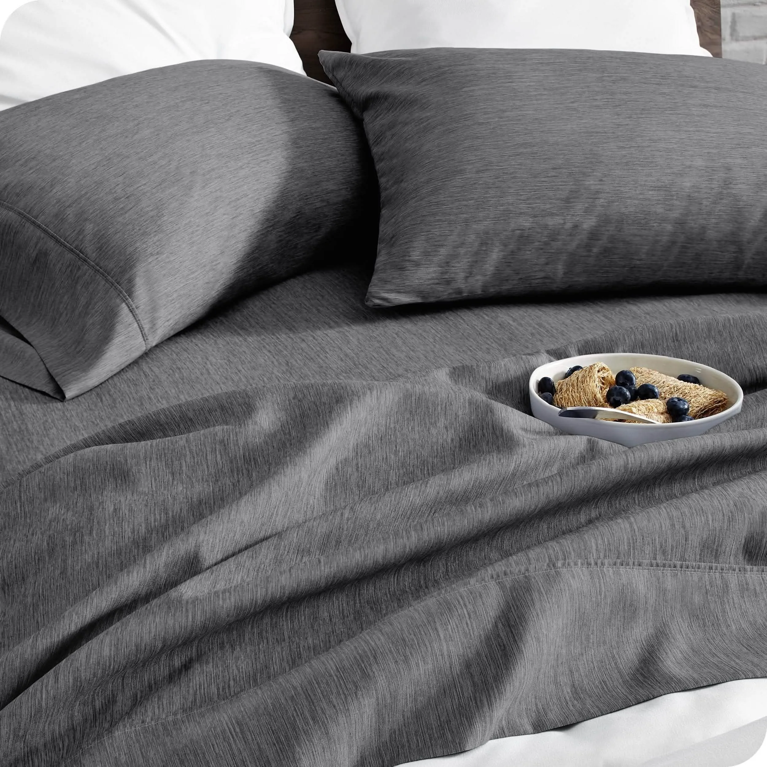 Microfiber Hydro-Brushed Sheet Set - California King