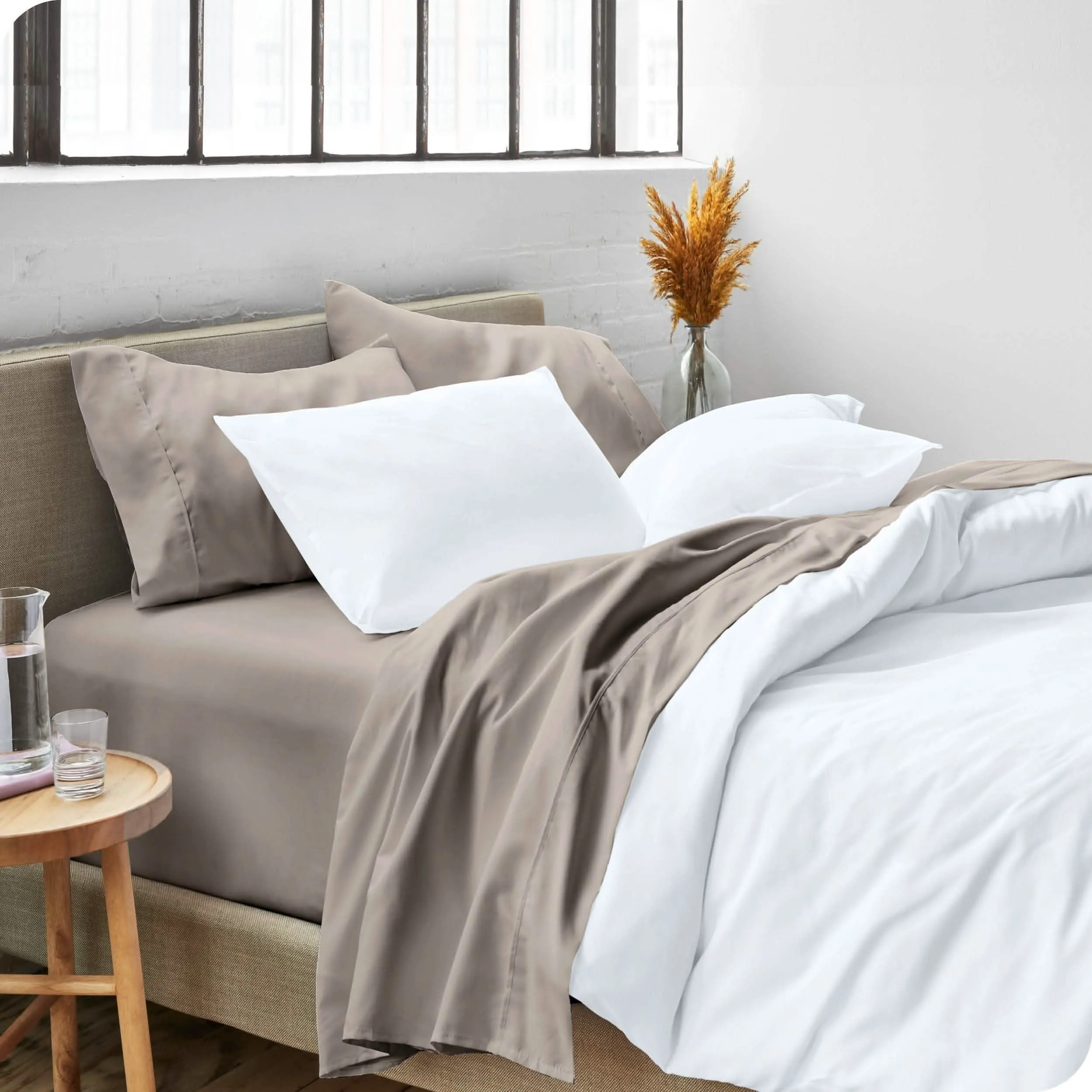 Microfiber Hydro-Brushed Sheet Set - California King