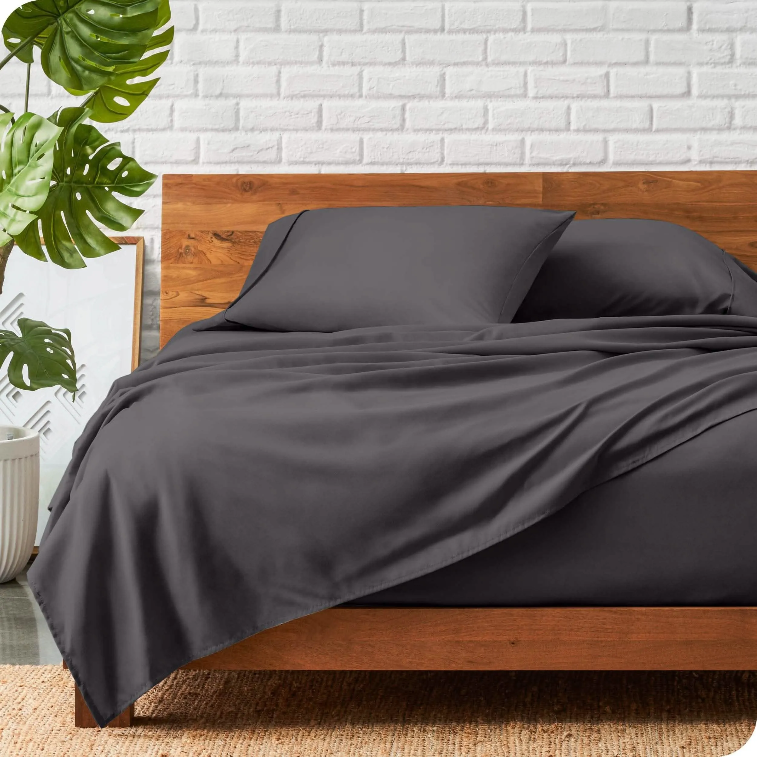Microfiber Hydro-Brushed Sheet Set - California King