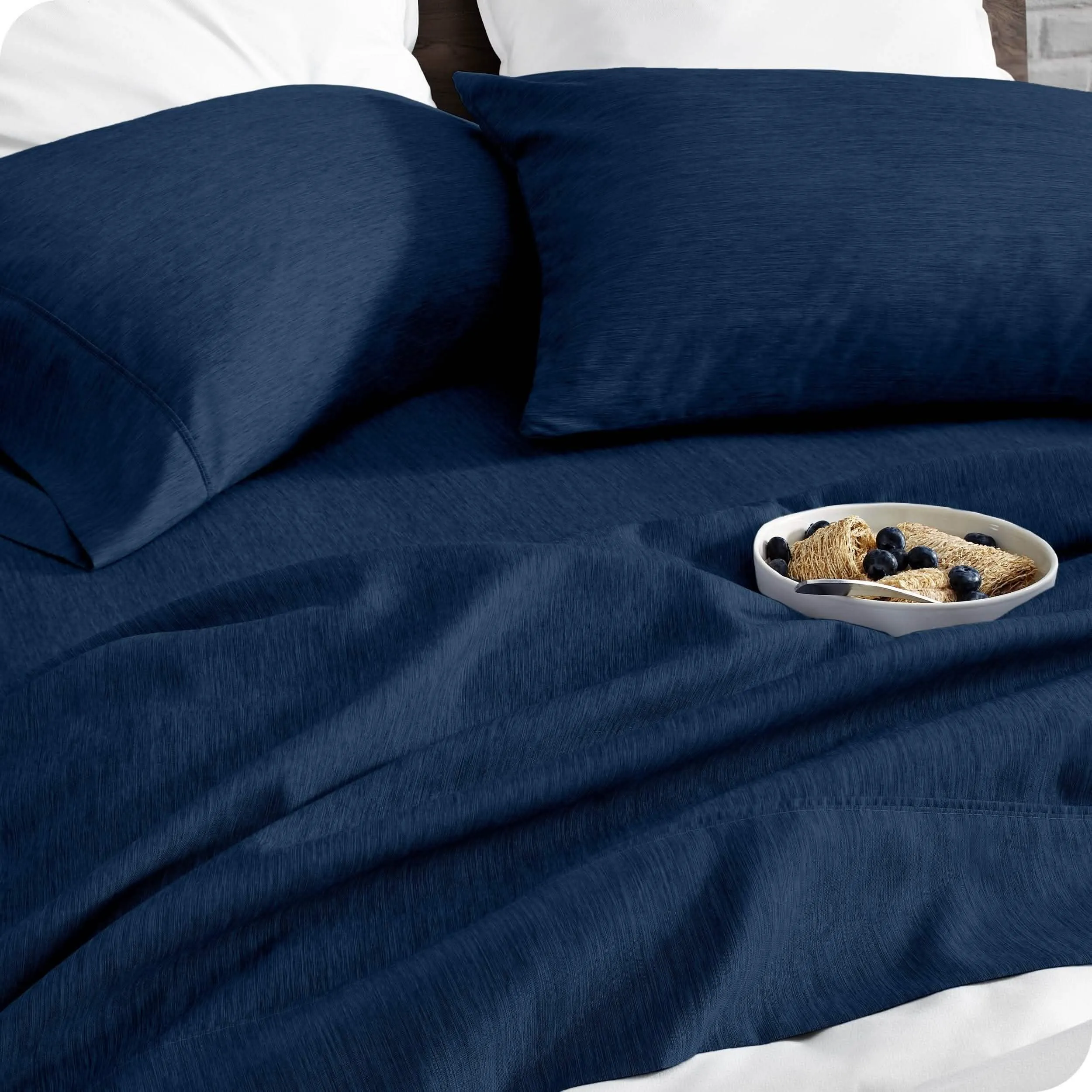 Microfiber Hydro-Brushed Sheet Set - King