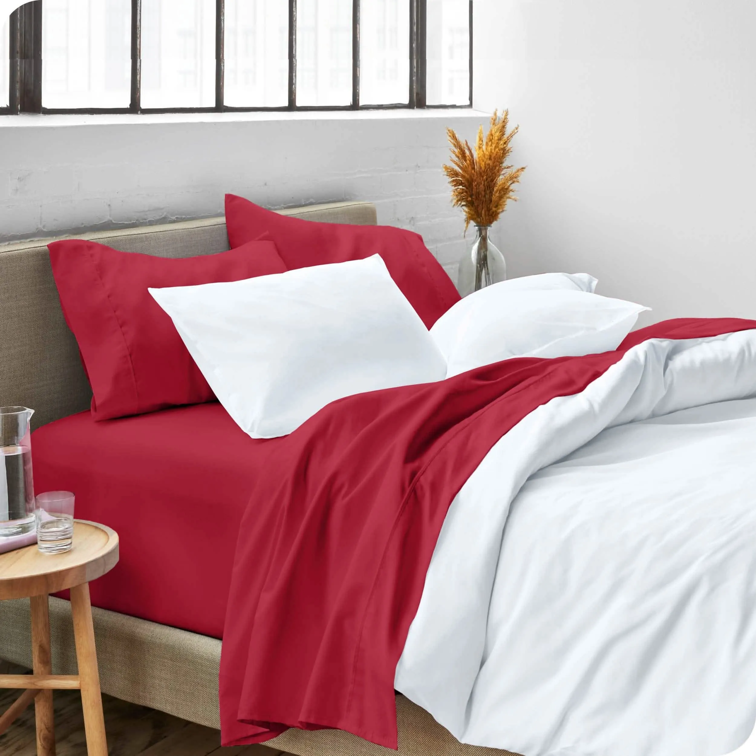 Microfiber Hydro-Brushed Sheet Set - King