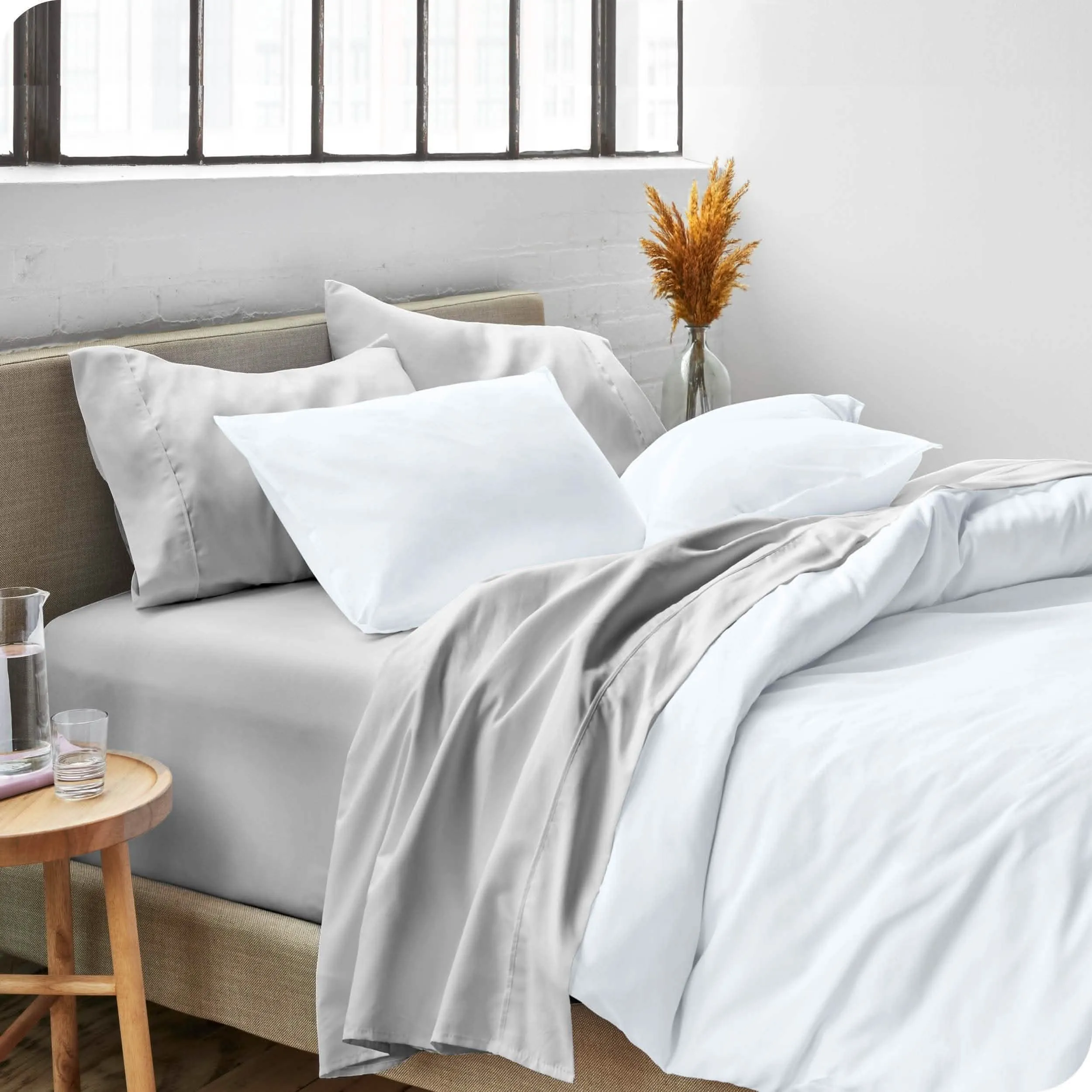 Microfiber Hydro-Brushed Sheet Set - King