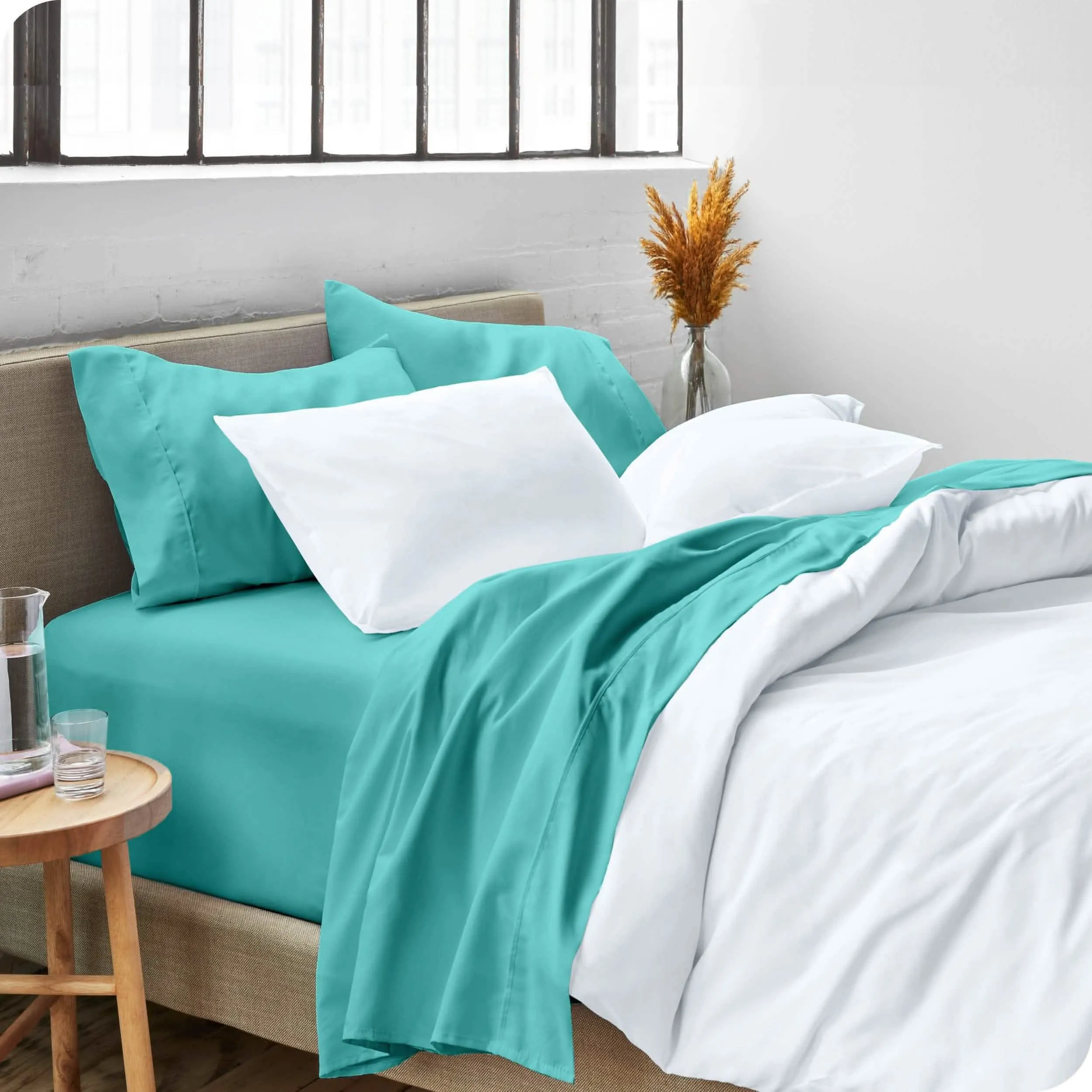 Microfiber Hydro-Brushed Sheet Set - King