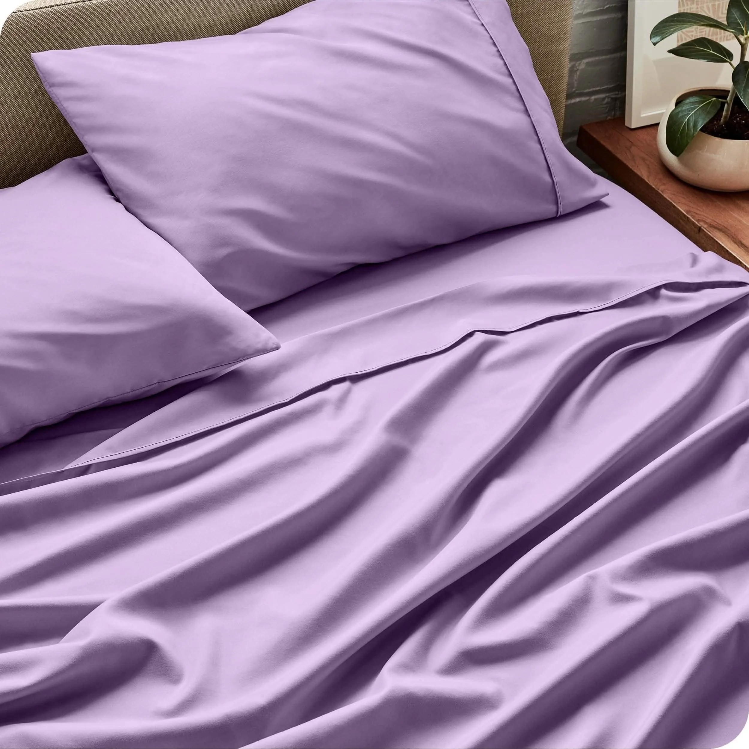Microfiber Hydro-Brushed Sheet Set - King