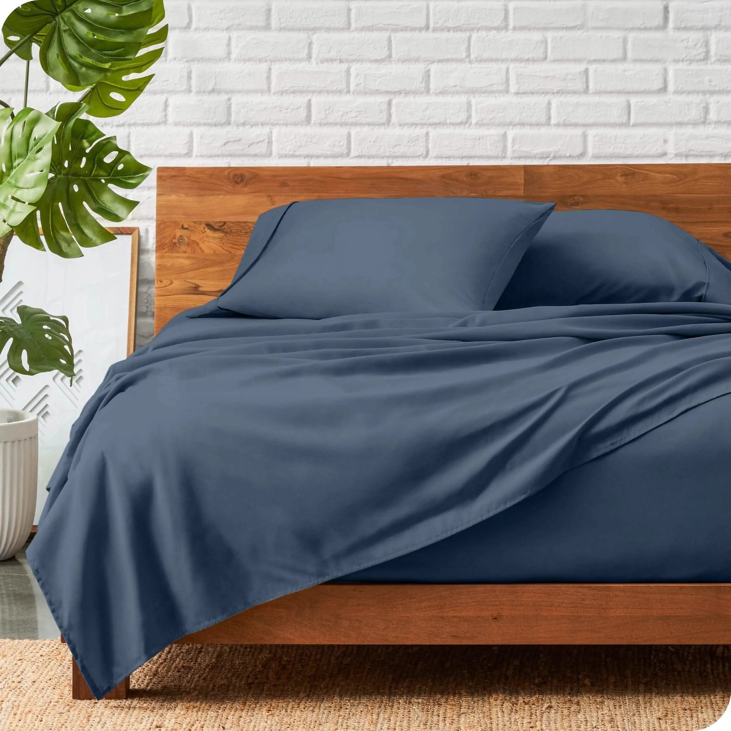 Microfiber Hydro-Brushed Sheet Set - King