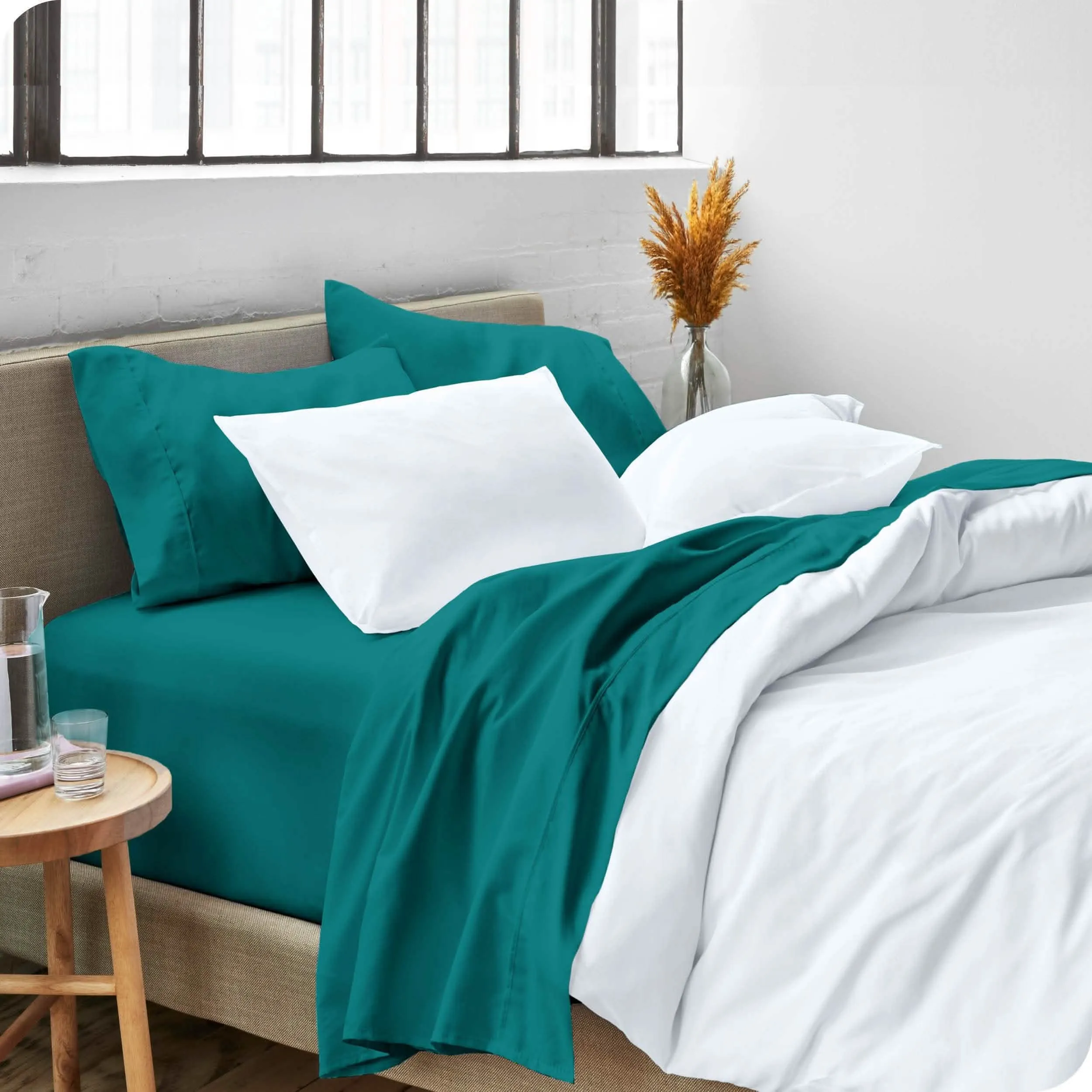 Microfiber Hydro-Brushed Sheet Set - King