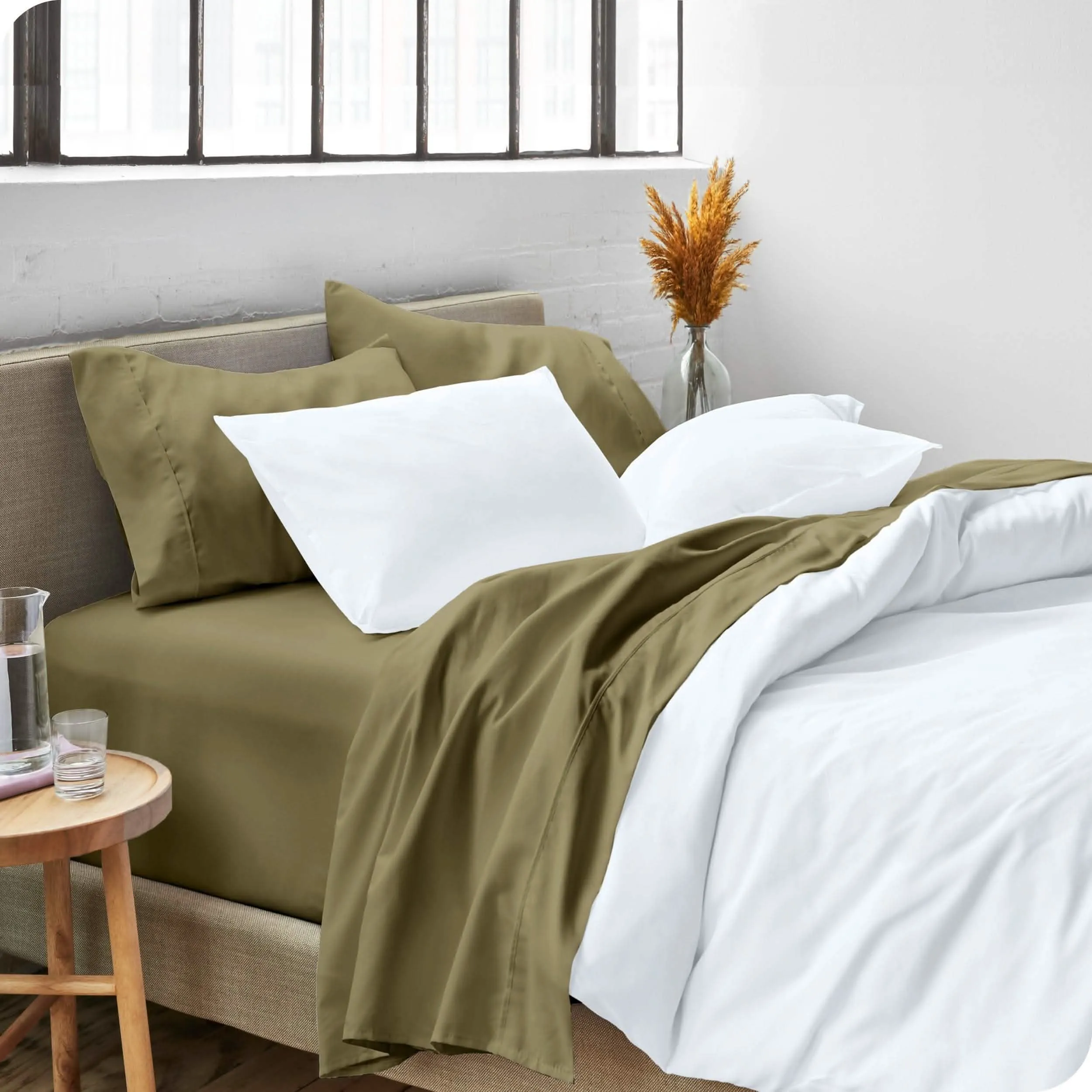 Microfiber Hydro-Brushed Sheet Set - King