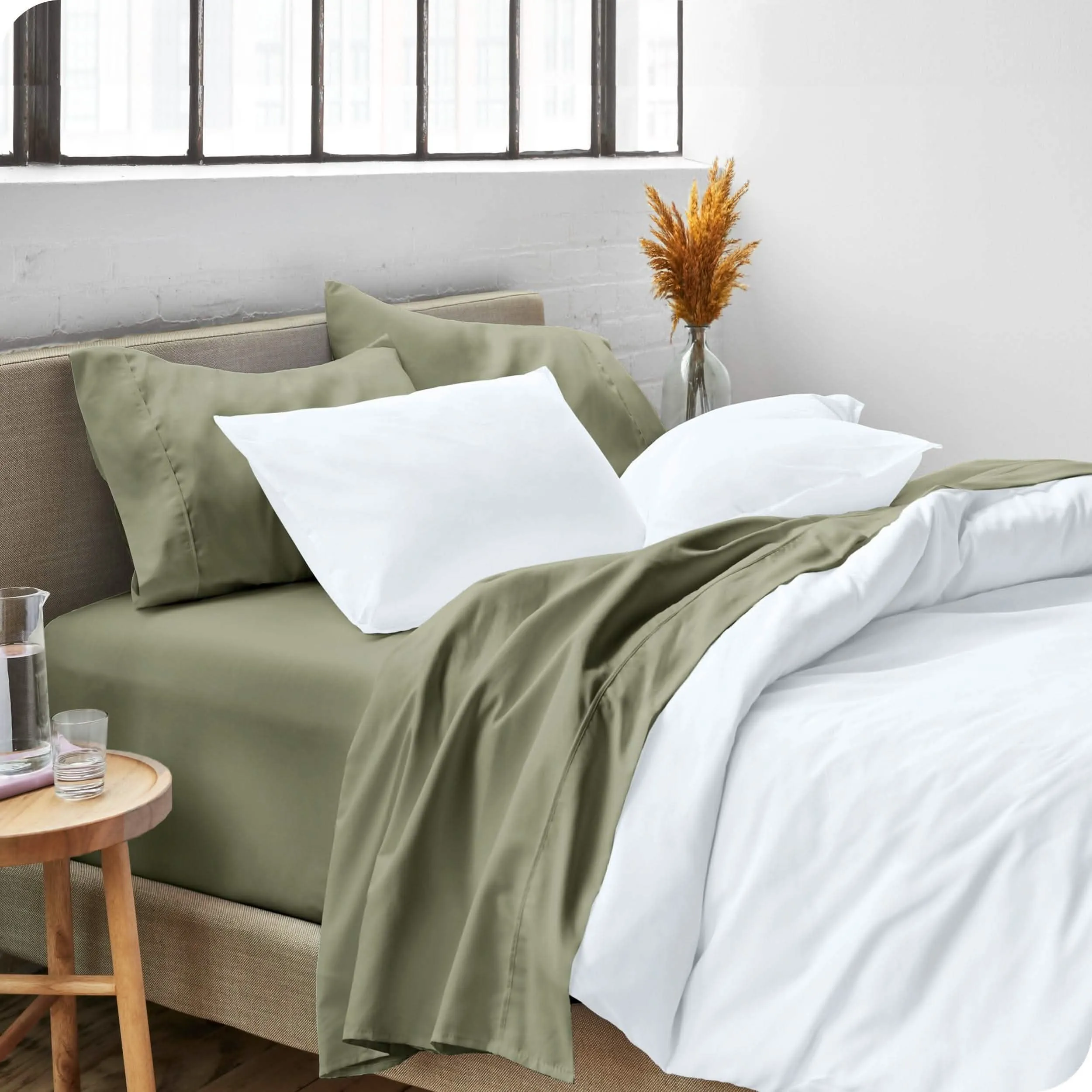 Microfiber Hydro-Brushed Sheet Set - King