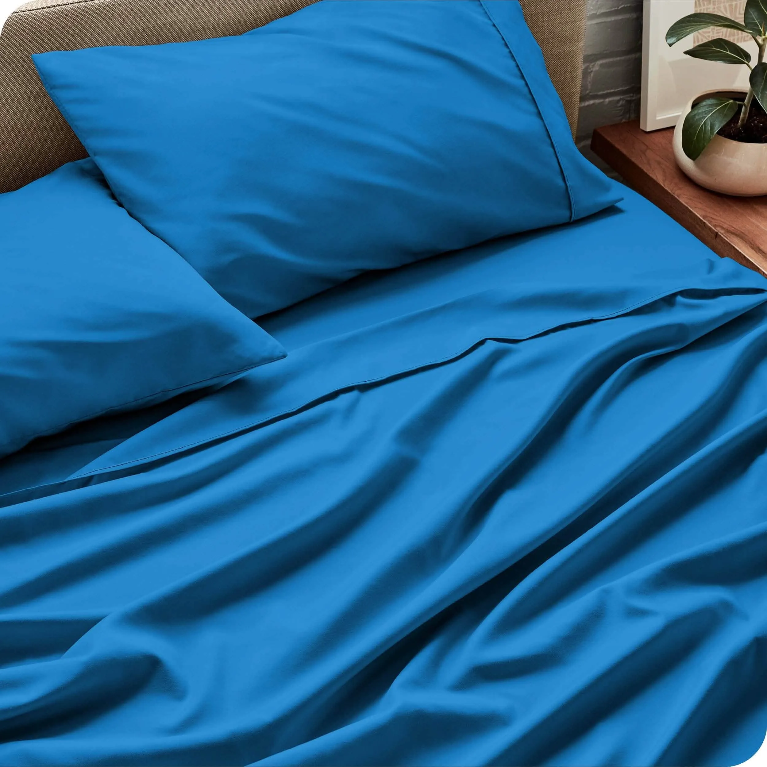 Microfiber Hydro-Brushed Sheet Set - King