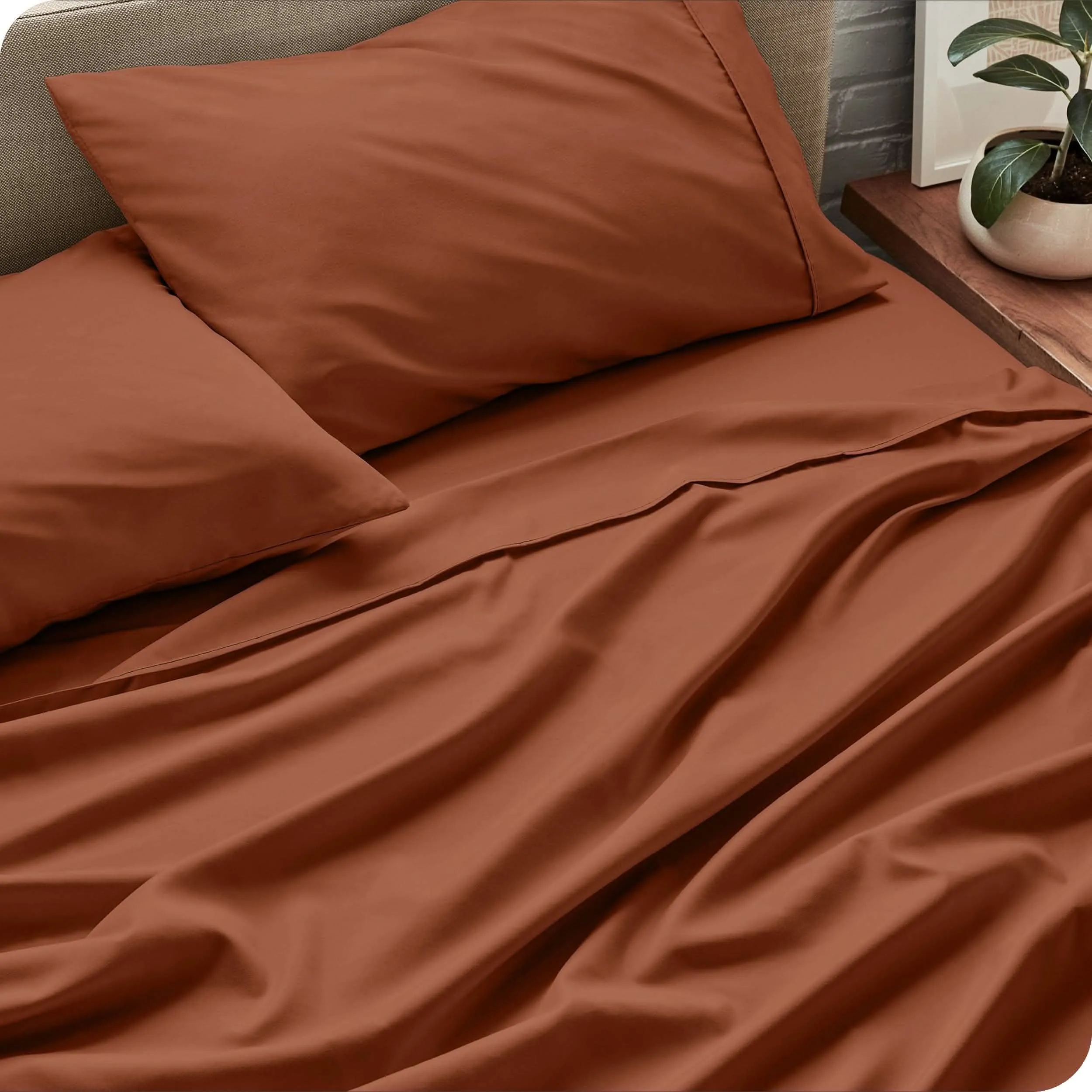 Microfiber Hydro-Brushed Sheet Set - King