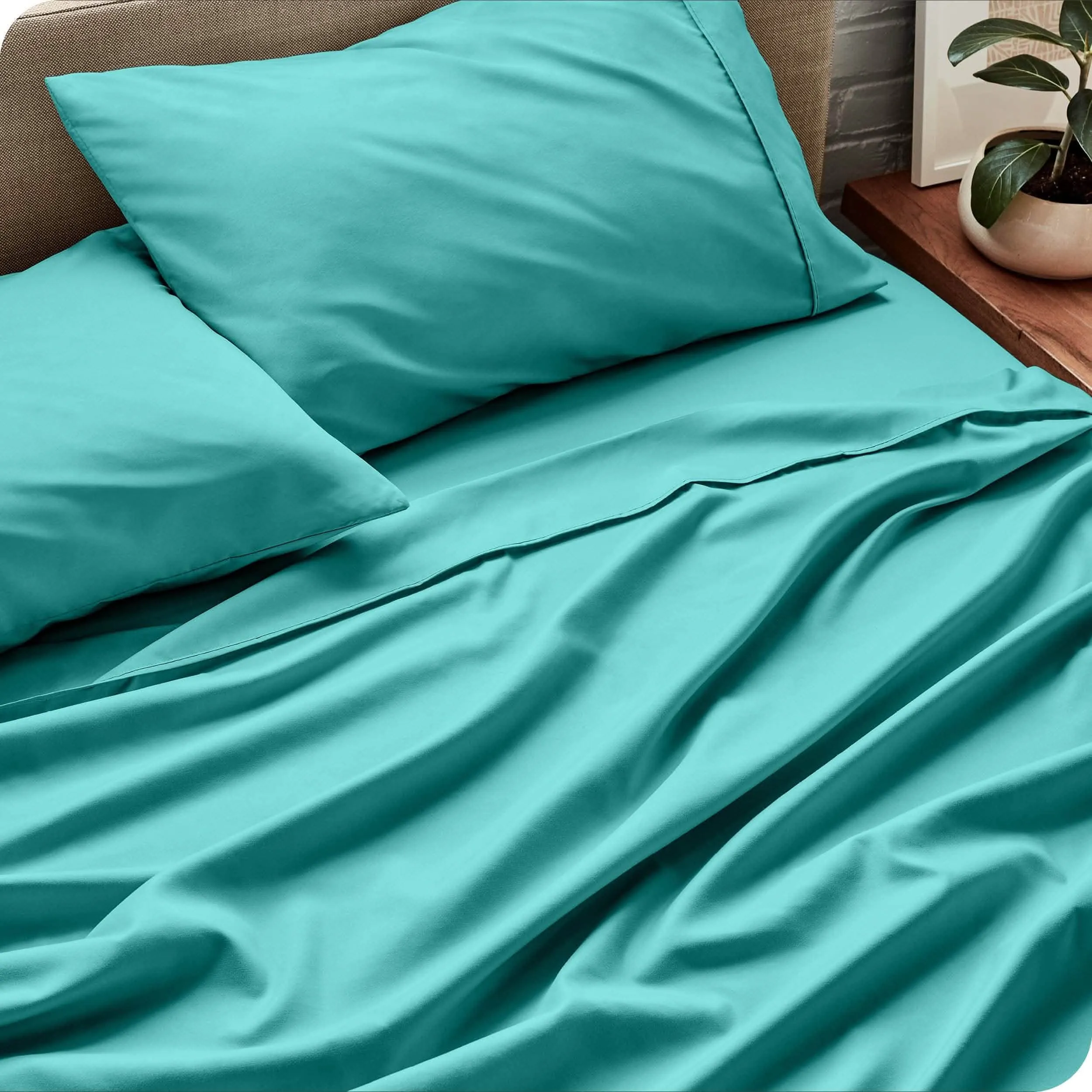 Microfiber Hydro-Brushed Sheet Set - King