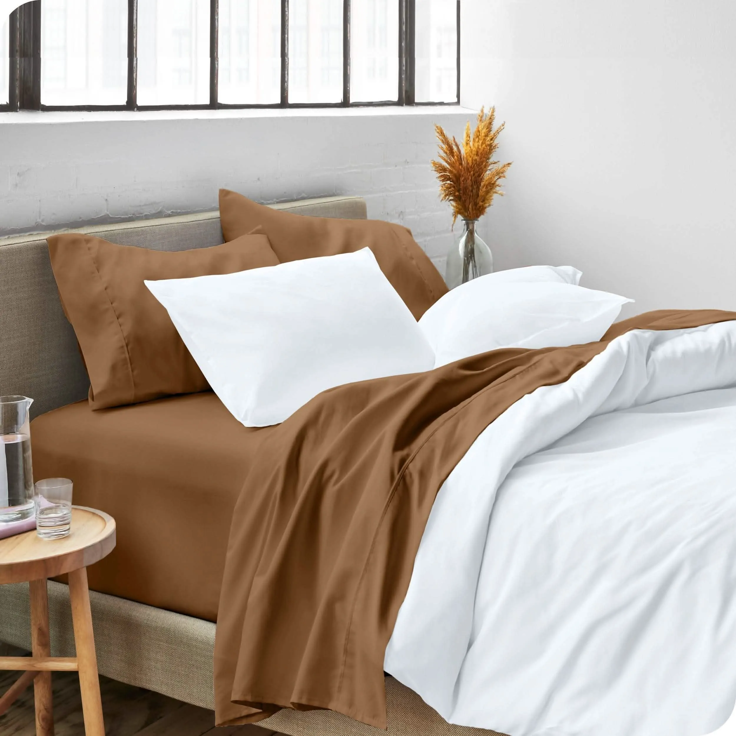 Microfiber Hydro-Brushed Sheet Set - King