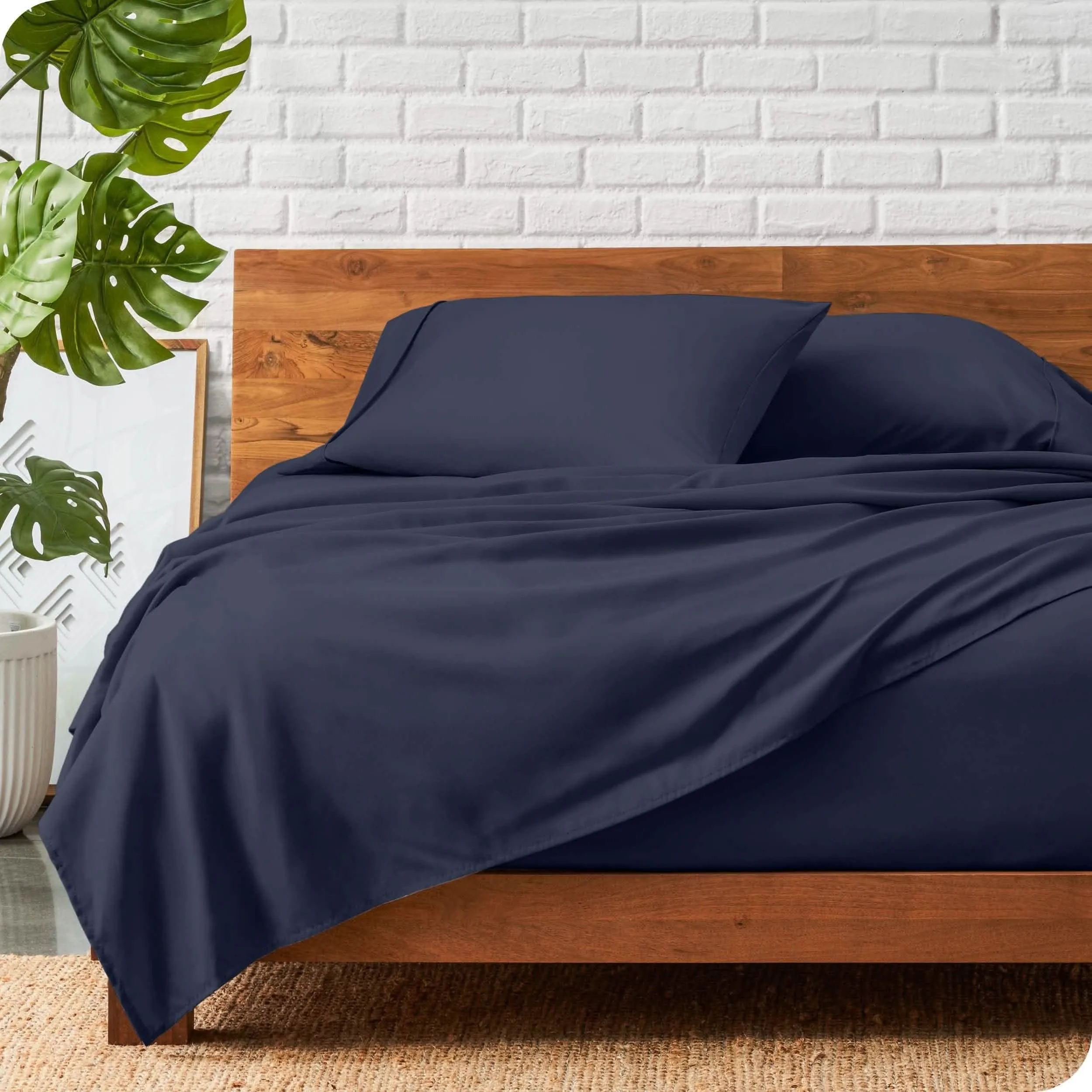 Microfiber Hydro-Brushed Sheet Set - King
