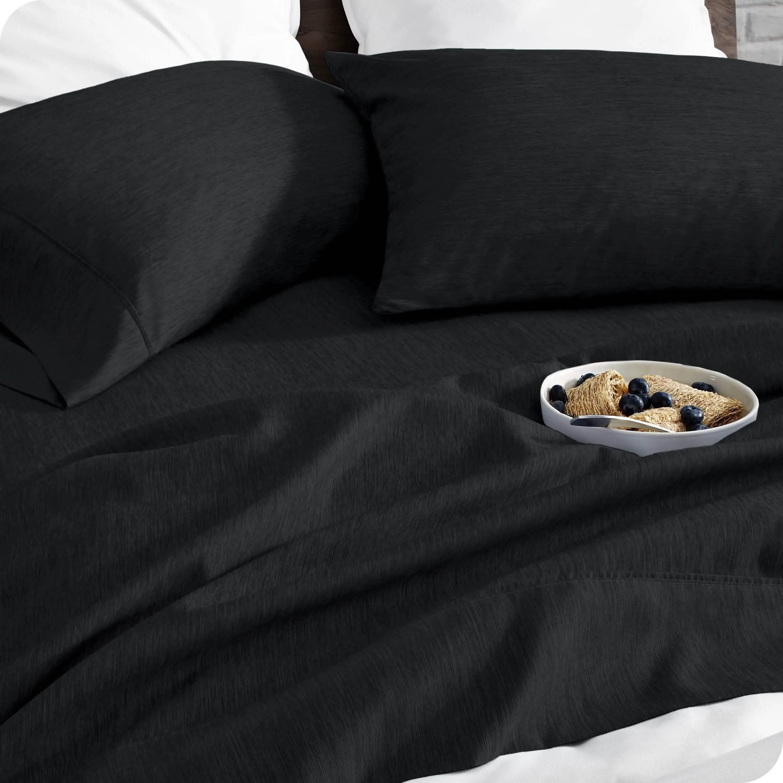 Microfiber Hydro-Brushed Sheet Set - King