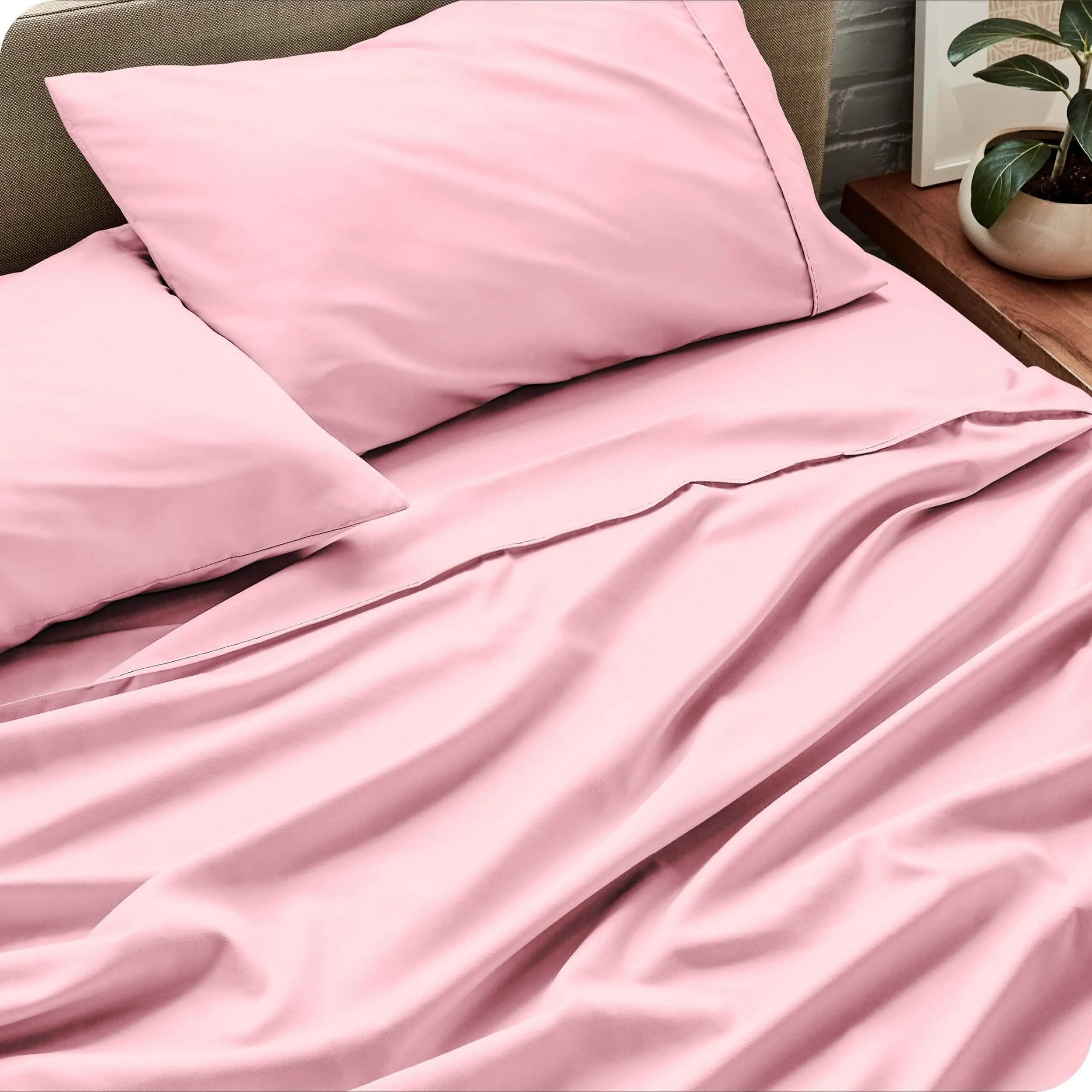 Microfiber Hydro-Brushed Sheet Set - King