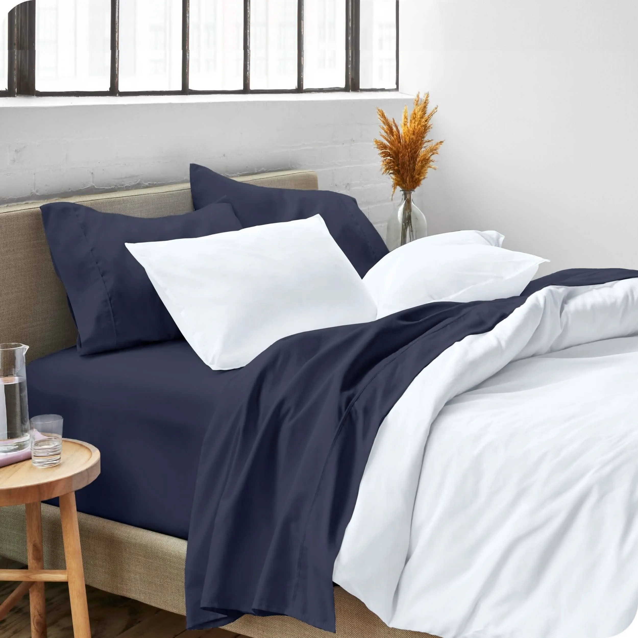 Microfiber Hydro-Brushed Sheet Set - King