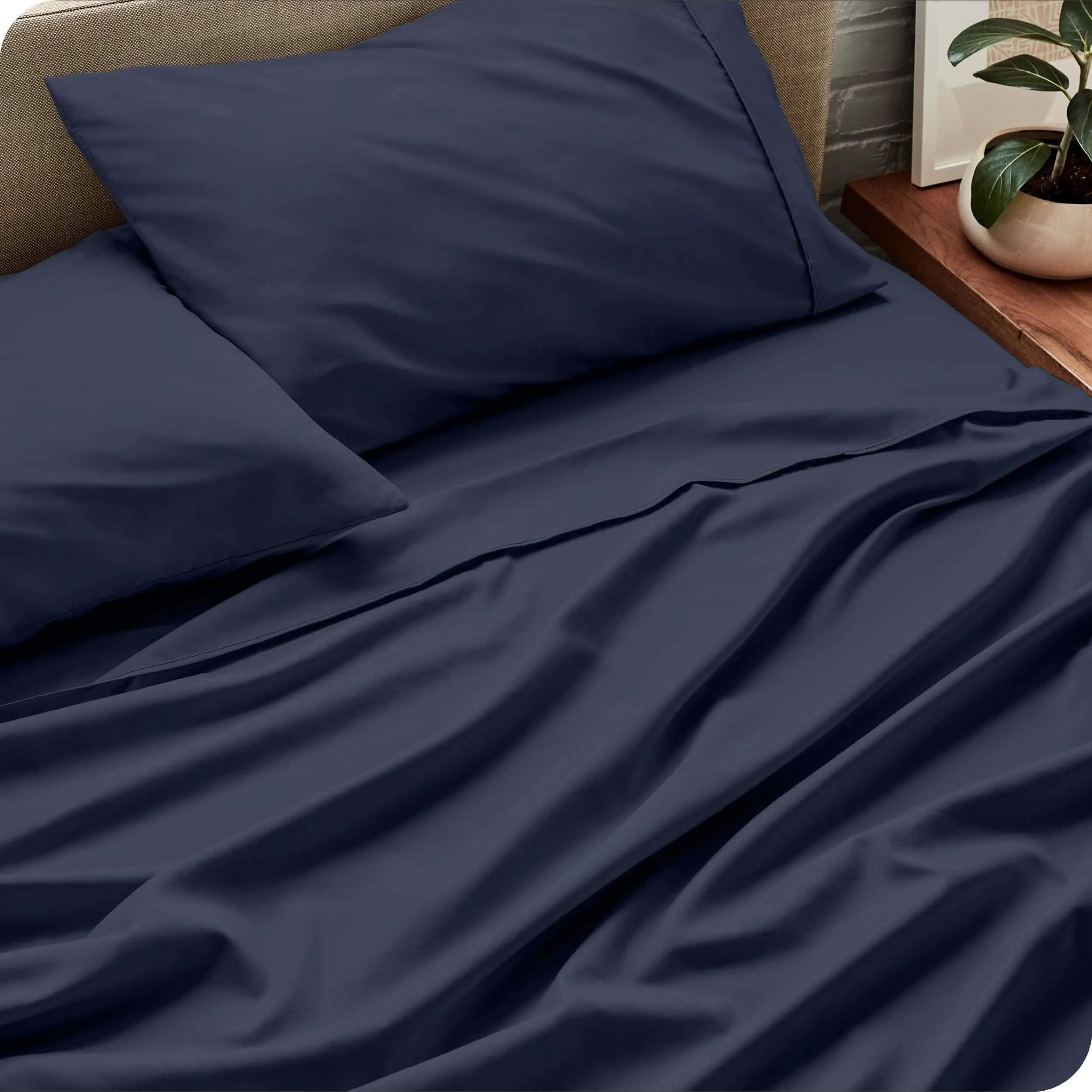 Microfiber Hydro-Brushed Sheet Set - King