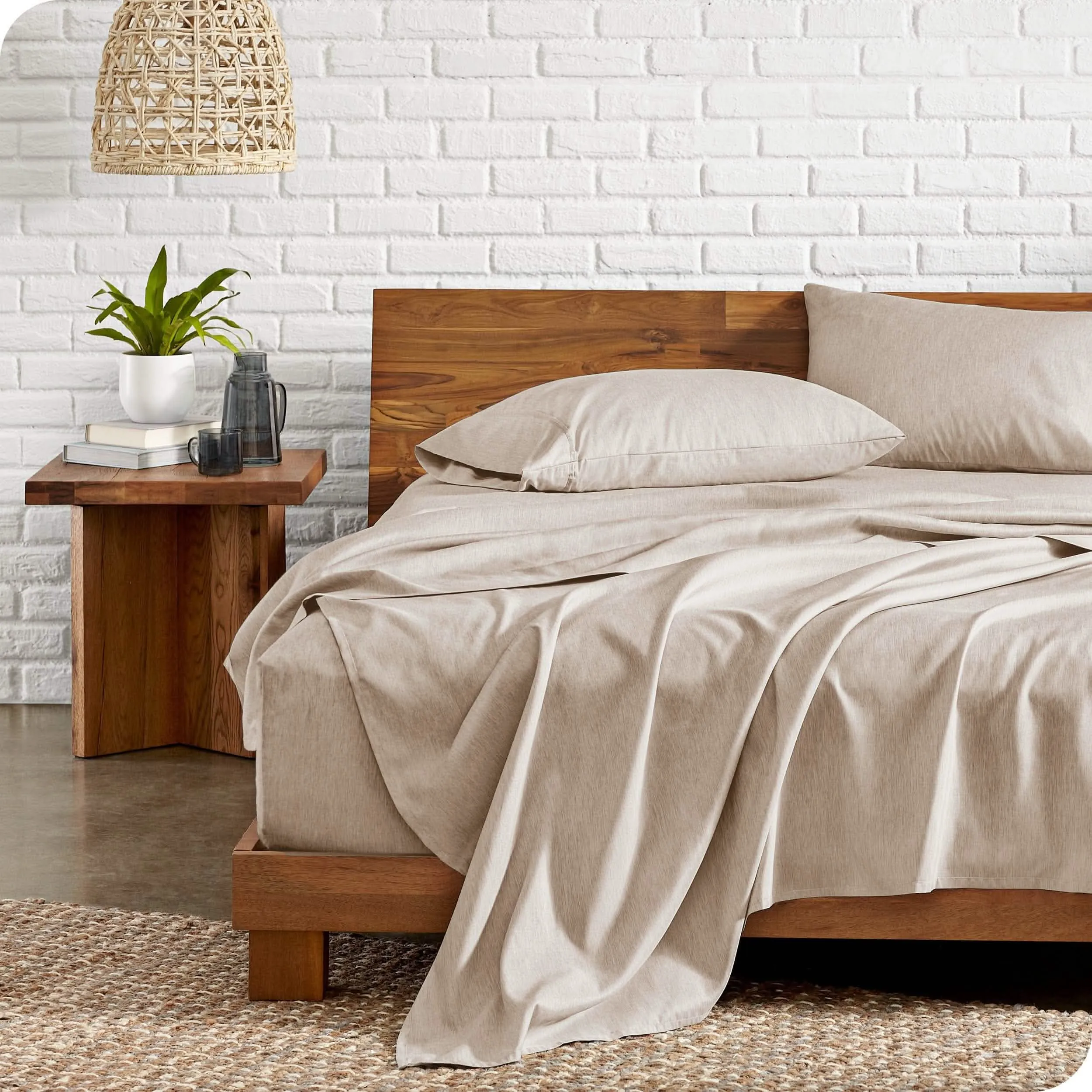 Microfiber Hydro-Brushed Sheet Set - King