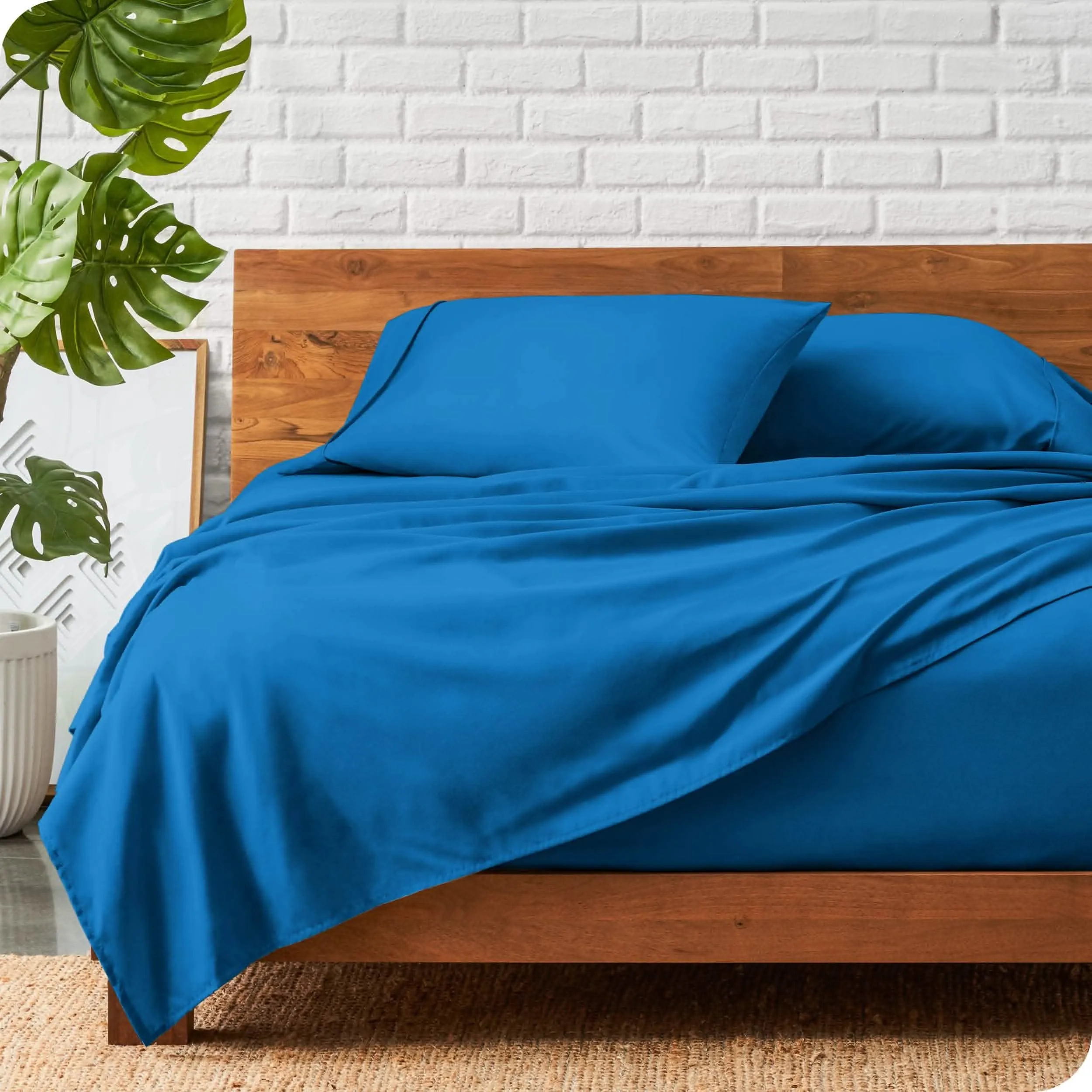 Microfiber Hydro-Brushed Sheet Set - King