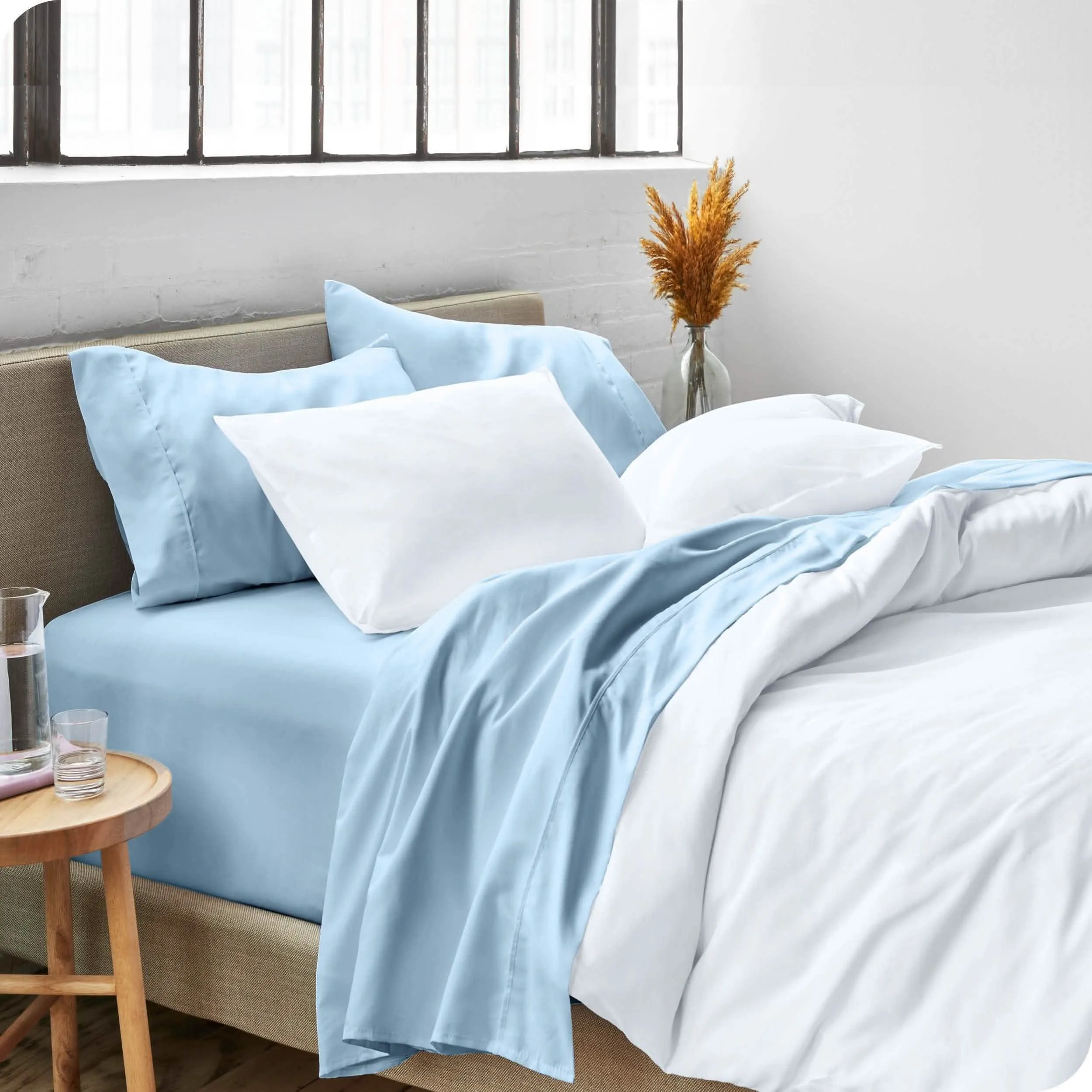 Microfiber Hydro-Brushed Sheet Set - King