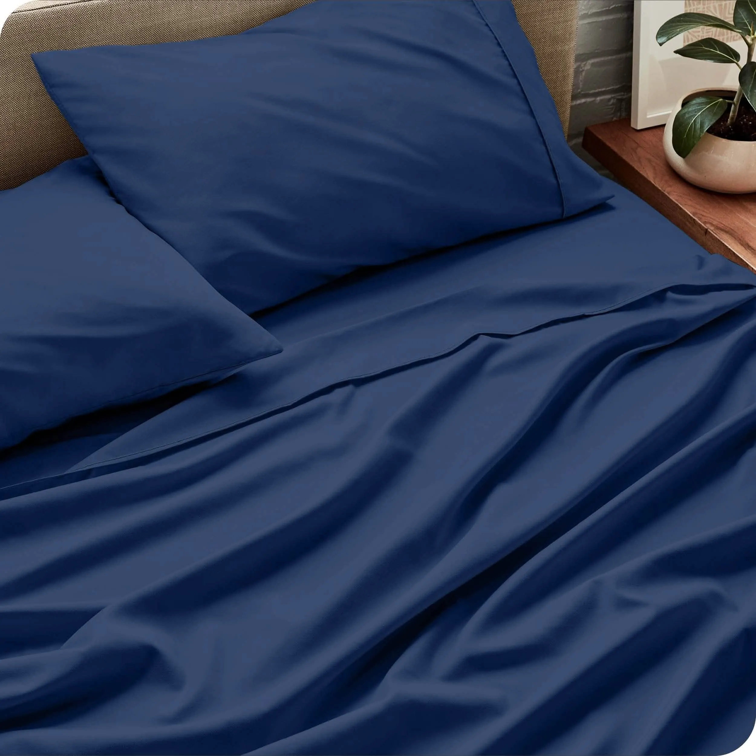 Microfiber Hydro-Brushed Sheet Set - King