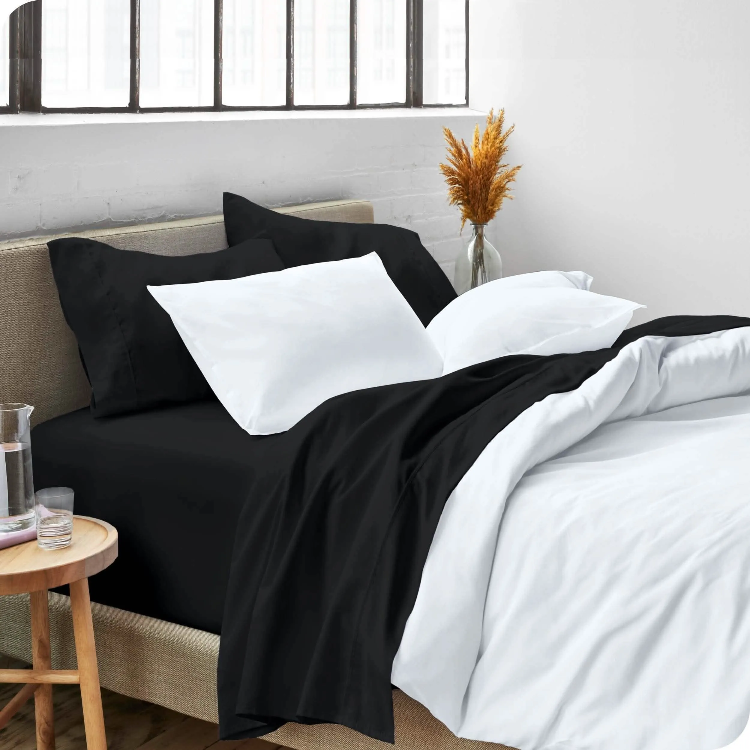 Microfiber Hydro-Brushed Sheet Set - King