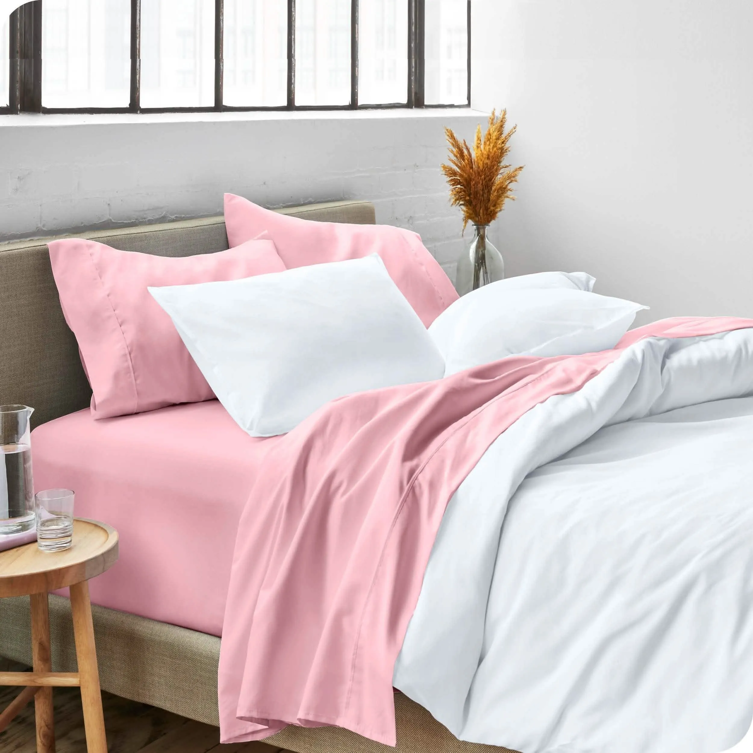 Microfiber Hydro-Brushed Sheet Set - King